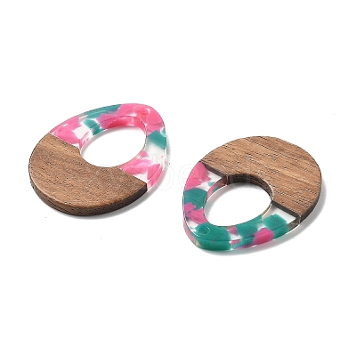 Resin and Walnut Pendants FIND-R051-10H-1