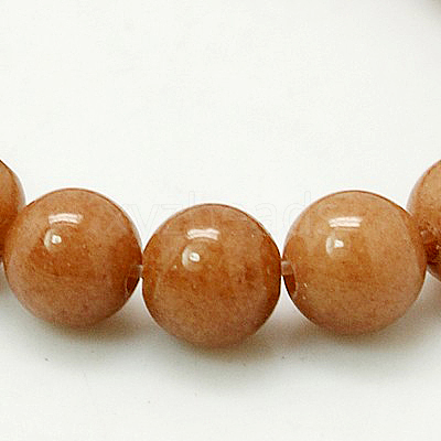 Natural Mashan Jade Round Beads Strands G-D263-6mm-XS27-1
