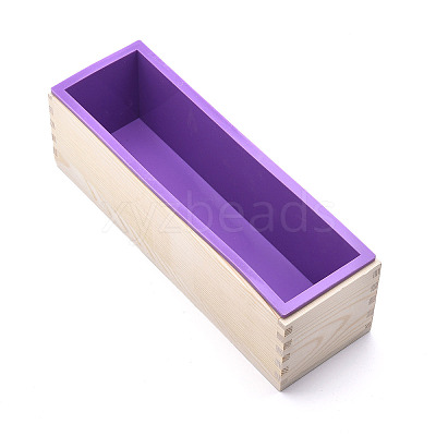 Rectangular Pine Wood Soap Molds Sets DIY-F057-04B-1