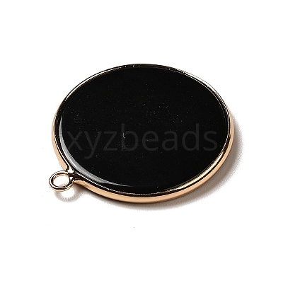 Natural Obsidian Pendants G-A213-01G-01-1