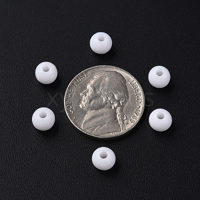 Opaque Acrylic Beads X-MACR-S370-C6mm-01-1