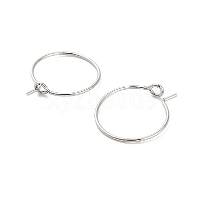 Brass Hoop Earring Findings KK-R112-038A-1