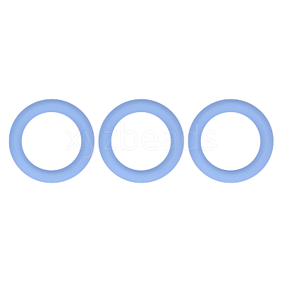 3Pcs Ring Silicone Focal Beads JX895D-01-1