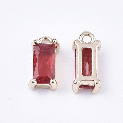 Transparent Glass Charms GLAA-T007-13D-1