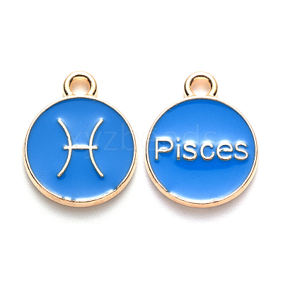Alloy Enamel Pendants ENAM-S124-01B-02H-1