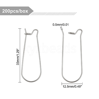 304 Stainless Steel Hoop Earring Settings STAS-UN0018-22P-1