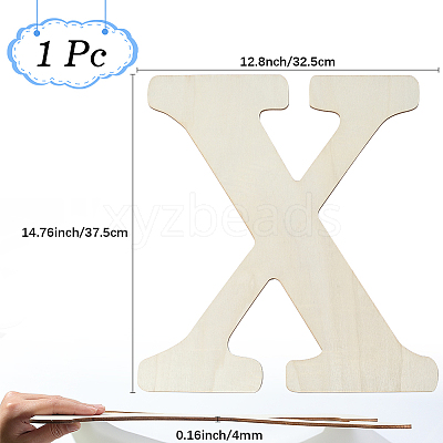 Letter Unfinished MDF Sheets WOOD-WH20012-008X-1