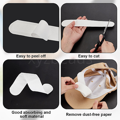 10Pcs Cloth Hat Sweat Liner FIND-WH0148-272B-1