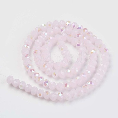 Electroplate Glass Beads Strands EGLA-A034-J8mm-L05-1