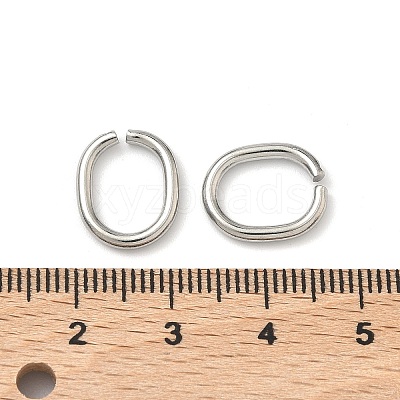 Tarnish Resistant 201 Stainless Steel Open Jump Rings STAS-M008-01-1