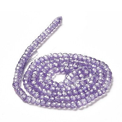 Cubic Zirconia Bead Strands ZIRC-G001-01H-1