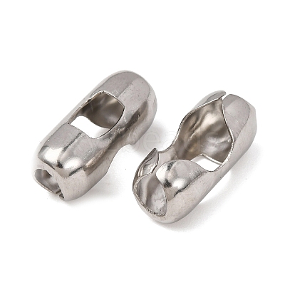 Tarnish Resistant Stainless Steel Ball Chain Connectors X-STAS-L018B-P-1