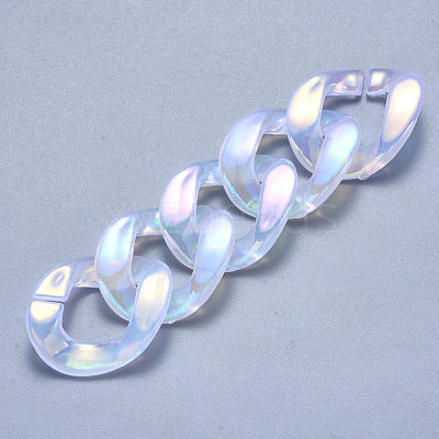 Imitation Jelly Acrylic Linking Rings OACR-S036-002A-B01-1