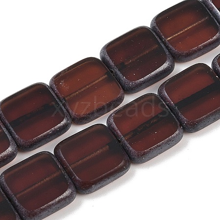 Czech Pressed Glass Beads GLAA-I061-12A-1