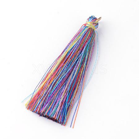 Nylon Thread Tassel Pendants Decoration FIND-Q065-3.5cm-B06-1