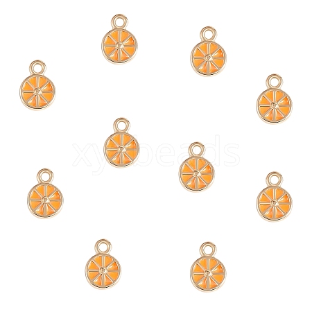 10Pcs Brass Enamel Pendants KK-SZ0005-62-1