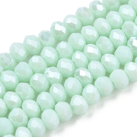 Electroplate Glass Beads Strands X-EGLA-A034-P2mm-A20-1