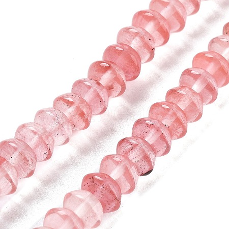 Cherry Quartz Glass Beads Strands G-P559-A12-01-1