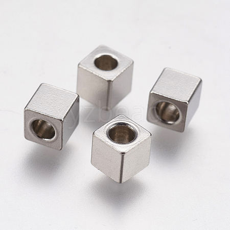 Tarnish Resistant 304 Stainless Steel Beads STAS-K171-40P-4x4mm-1