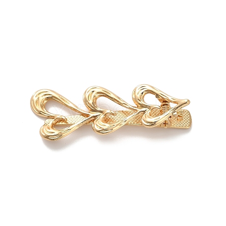 Alloy Alligator Hair Clips AJEW-A061-01E-G-1