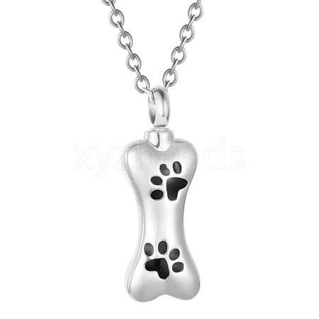 Non-Tarnish Stainless Steel Pendant Necklaces PW-WG52288-02-1