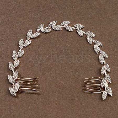 Alloy Rhinestone HairBands PW-WGCB9AE-01-1