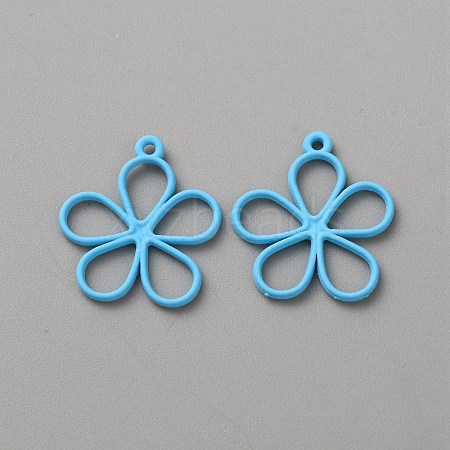 Hollow Out Spray Painted Alloy Pendants LS-FIND-WH20008-19E-1