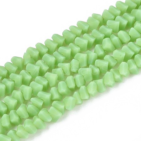 Frosted Opaque Glass Beads Strands LS-GLAA-N017-4mm-16-1