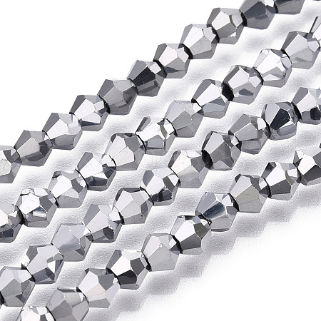 Electroplate Glass Bead Strands LS-EGLA-R094-4mm-15-1