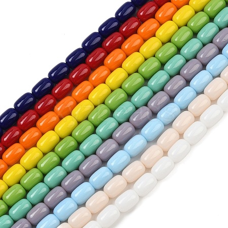 Opaque Glass Beads Strands GLAA-Z015-02-1