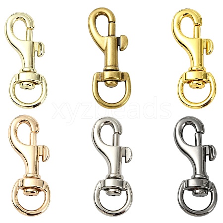 12Pcs 6 Styles Alloy Swivel Clasps FIND-CJ0004-19-1