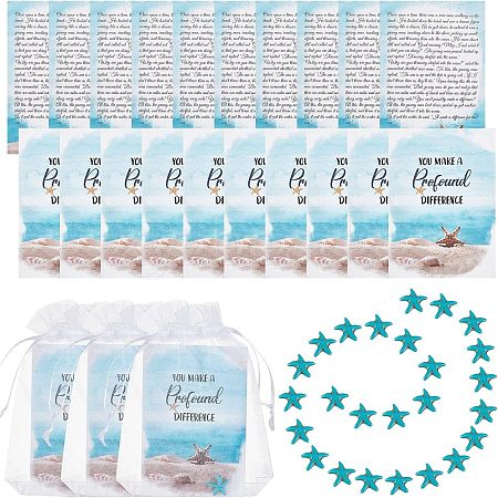 Olycraft DIY Starfish Smiling Wisdom Thank You Gift Kit DIY-OC0009-67-1