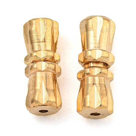 Brass Screw Clasps KK-C2965-LG-1