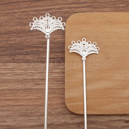 Alloy Hair Stick Findings for Women PW-WGF68B0-02-1