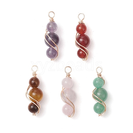 Gemstone Pendants PALLOY-TA00210-1