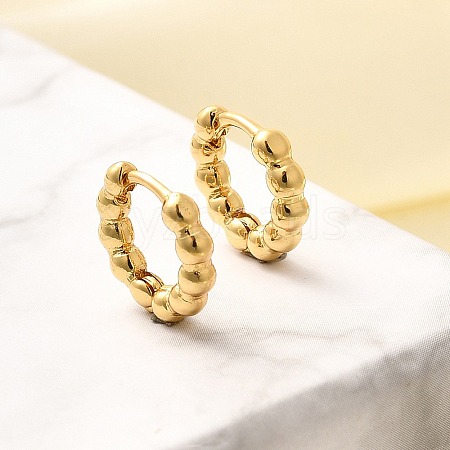 Rack Plating Round Brass Hoop Earrings for Women EJEW-C125-08G-1