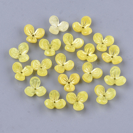 Cellulose Acetate(Resin) Bead Caps X-KK-S161-04C-1