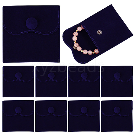  10Pcs Velvet Jewelry Pouches AJEW-NB0005-66F-1