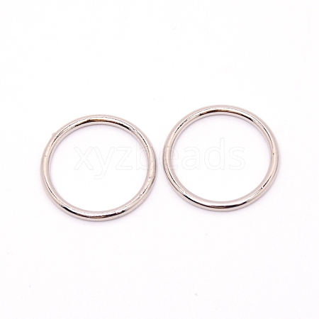 Zinc Alloy Round Rings IFIN-WH0052-50P-1