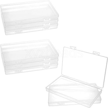 Transparent Plastic Bead Containers CON-FH0001-21B-1