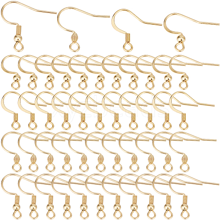 SUNNYCLUE 120Pcs 4 Styles 304 Stainless Steel French Earring Hooks STAS-SC0008-20A-1