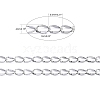 Brass Dapped Curb Chains CHC-L014B-01P-4