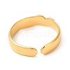 Ion Plating(IP) 201 Stainless Steel Open Cuff Ring RJEW-E063-45G-3