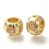 Brass Micro Pave Cubic Zirconia Beads KK-Z086-17G-1