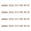 145Pcs 6 Styles Iron Ribbon Crimp Ends IFIN-CJ0001-49-5