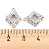 Brass Micro Pave Cubic Zirconia Pendants KK-E090-16P-3