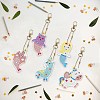 Mermaid Alpaca Unicorn Double-sided Charm Keychain Diamond Art for Kids PW-WG28678-01-3