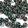 100Pcs 8mm Natural Indian Bloodstone Beads DIY-LS0002-23-4