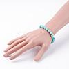 Natural Amazonite Beads Stretch Bracelets BJEW-JB03362-4