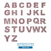 Alphabet Rhinestone Patches FW-TAC0001-01C-9